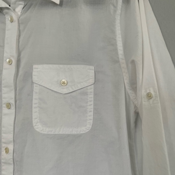 J. Crew White Cotton Popover Tunic - Picture 5 of 6